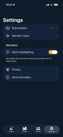 Noctales – AI Bedtime Stories iPhone screenshot