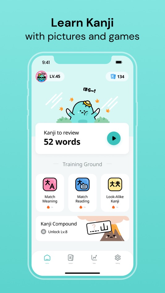 #1. Kanji Card - Learn Japanese (iOS) بواسطة: Ahancer Co., Ltd.
