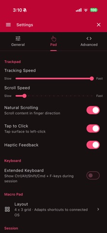 QuickPad - Touch & Control iPhone screenshot