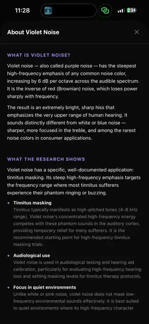 Violet Noise: Calm Mind Aid screenshot 2