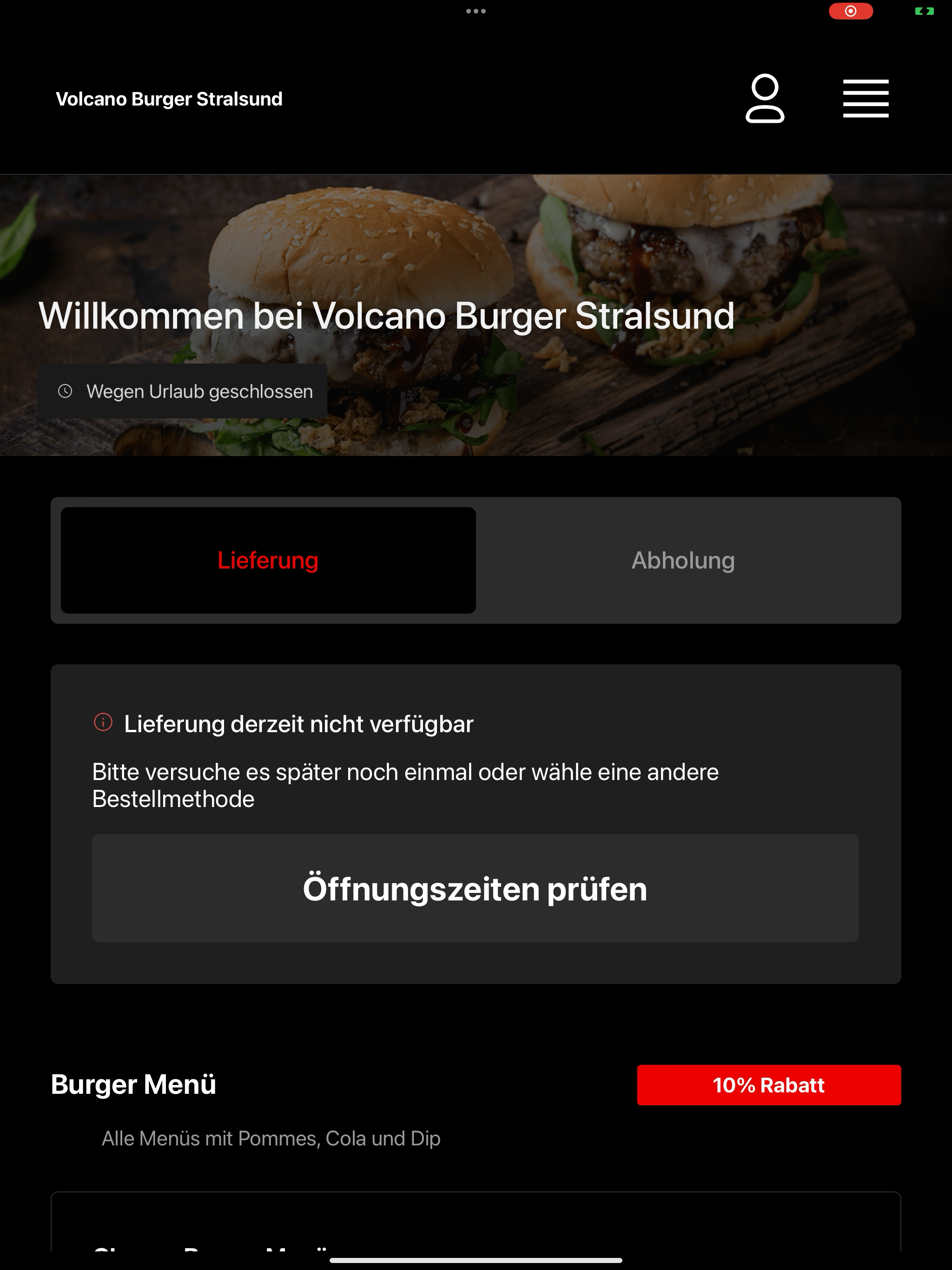 Volcano Burger Stralsund screenshot 14