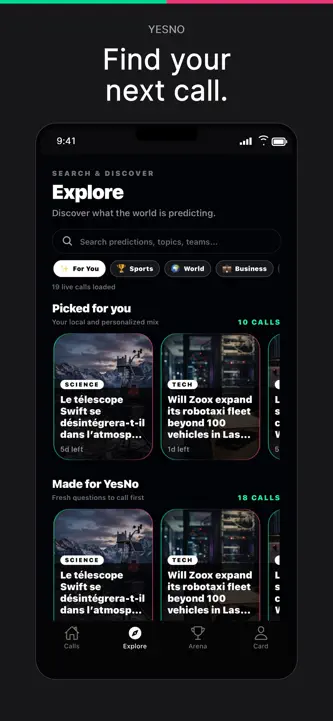YesNo: Predict & Compete screenshot 3