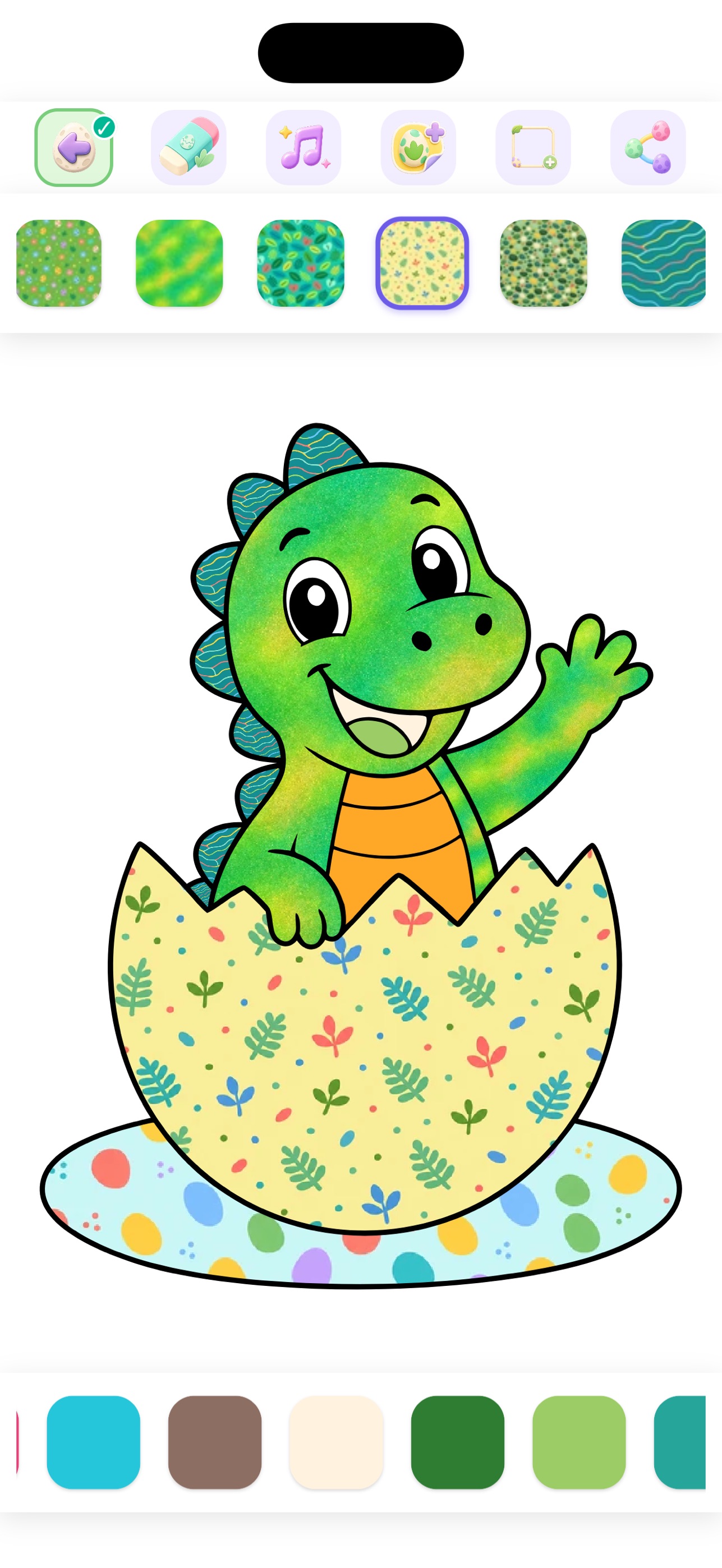 Screenshot 1 of Dinoria: Dinosaur Colouring