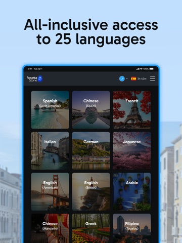 Rosetta Stone Sapphire iPad screenshot