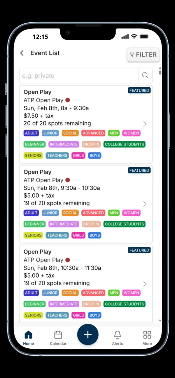 Screenshot #3 pour ATP Pickleball Club