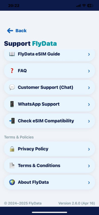 FlyData eSIM Screenshot 4 of 10