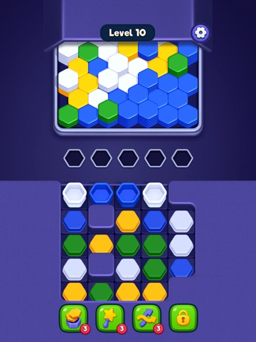 Hexa Fall: Color Sort iPad screenshot