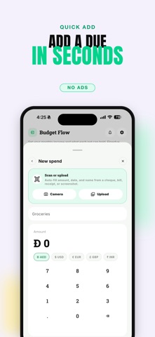 Flowdue: Split Bills & Budget screenshot