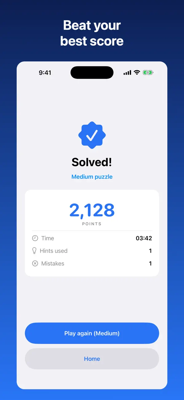 Tertiary Sudoku screenshot 3