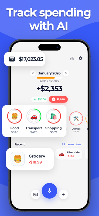 Expense Tracker: Budget AI Screenshot 1 of 6