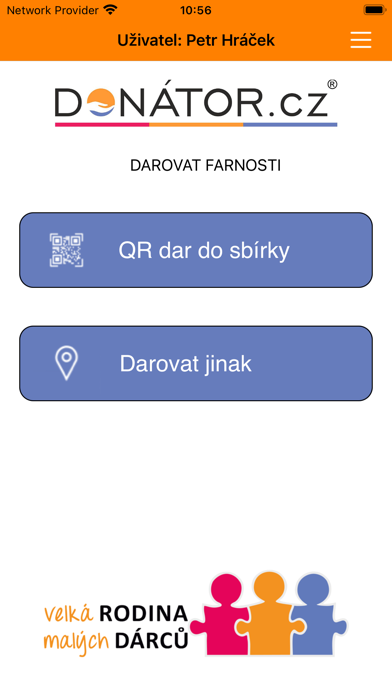 Donátor Screenshot