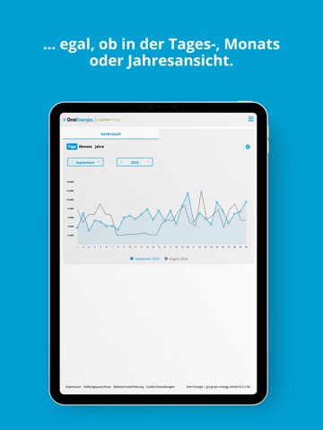 Drei Energie iPad screenshot