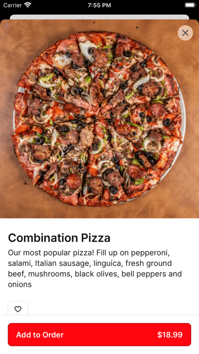 Screenshot 3 of Mark & Monica’s Pizza To Go App