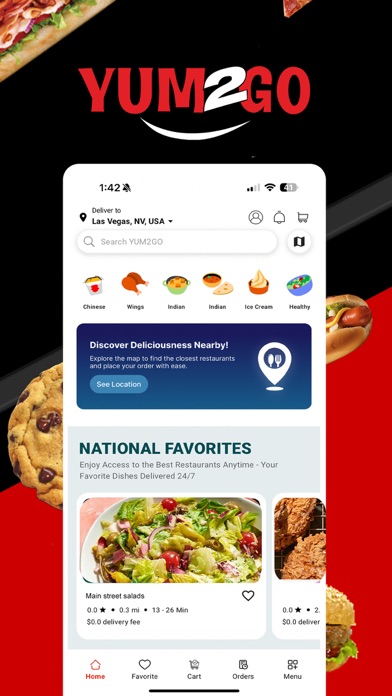 YUM2GO - CUSTOMER Screenshot