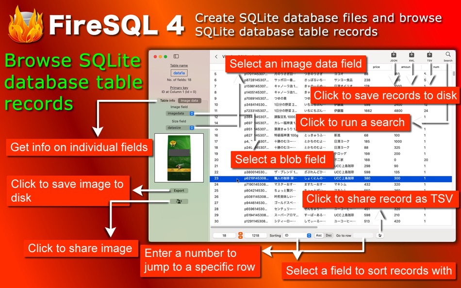 #1. FireSQL 4 (macOS) By: Tomoyuki Okawa