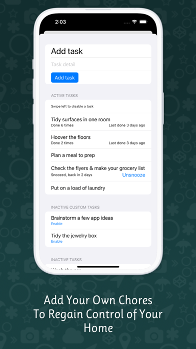 Clean Household & Clear Mind Screenshot