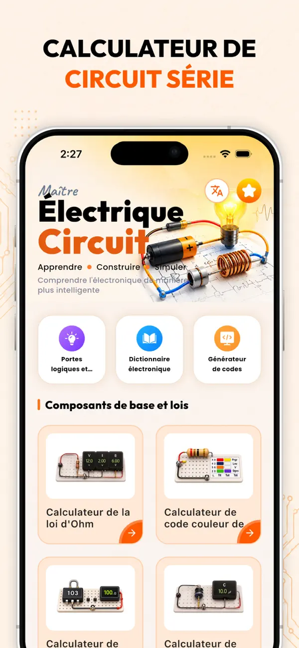 Screenshot #2 pour Electric circuit calculator