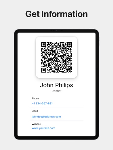 QR Reader & Code Scanner App iPad screenshot