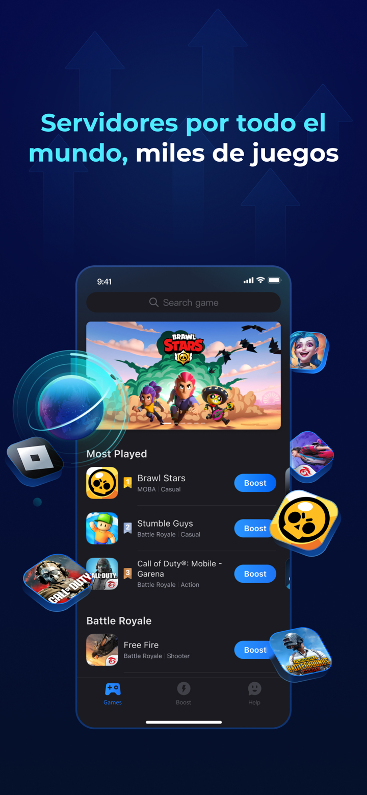 GearUP: Game Booster sin Lag screenshot 2