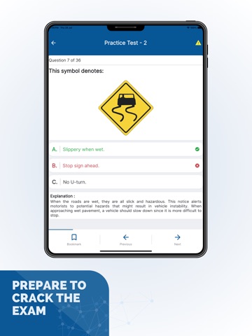 California DMV Permit Practice iPad screenshot