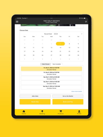 The Golf Society Online iPad screenshot