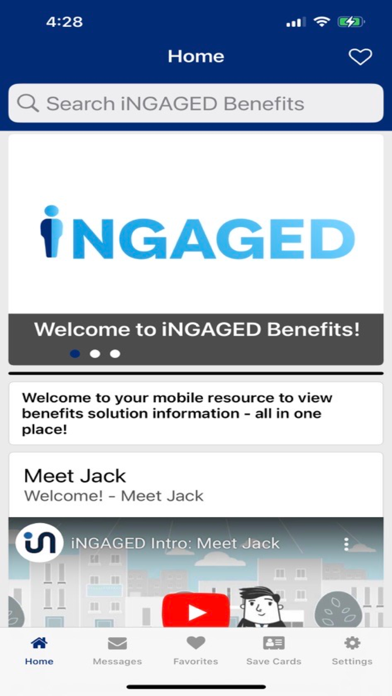 iNGAGED Benefits Screenshot