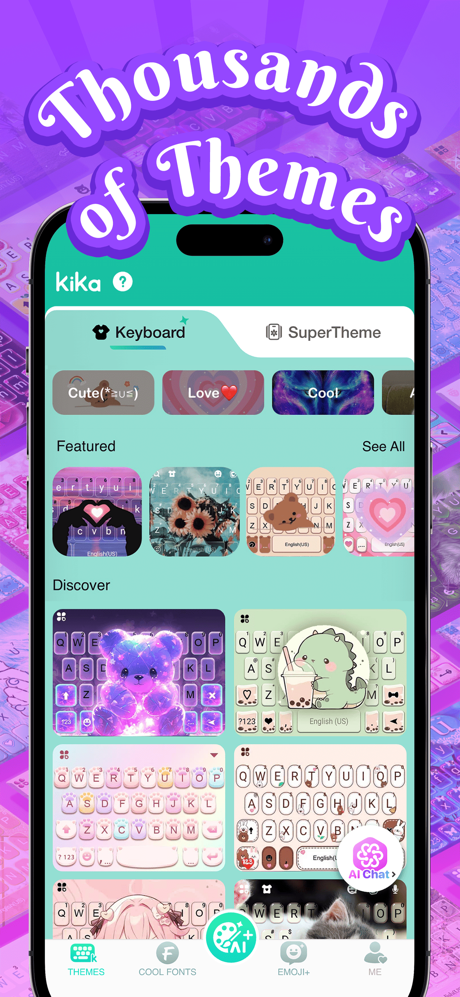 Kika Keyboard: Custom Themes screenshot 4