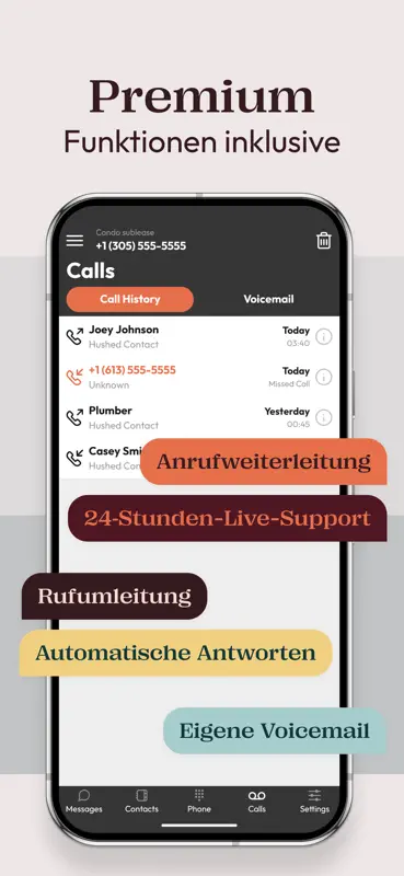 Hushed – zweite Telefonnummer screenshot 5 of 8