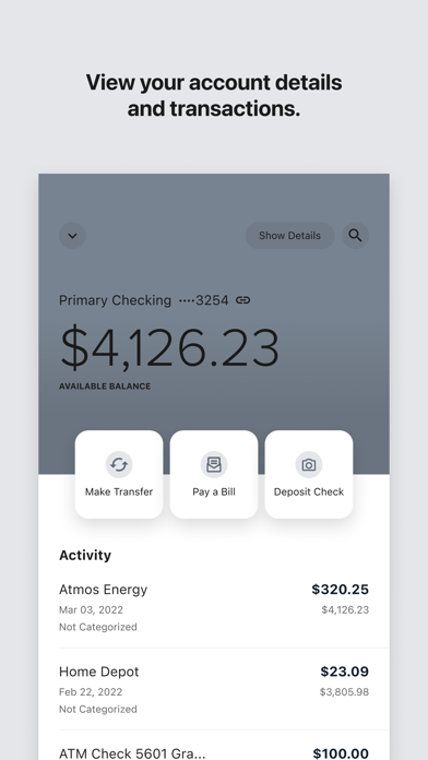 FirstFinancial Mobile Banking Screenshot