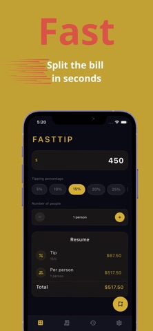 Tip Calculator - FastTip screenshot