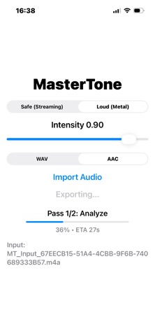 MasterTone screenshot