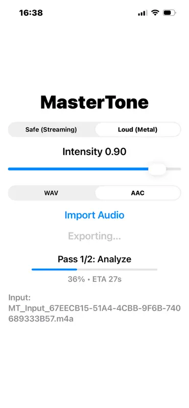 MasterTone screenshot 1 of 3
