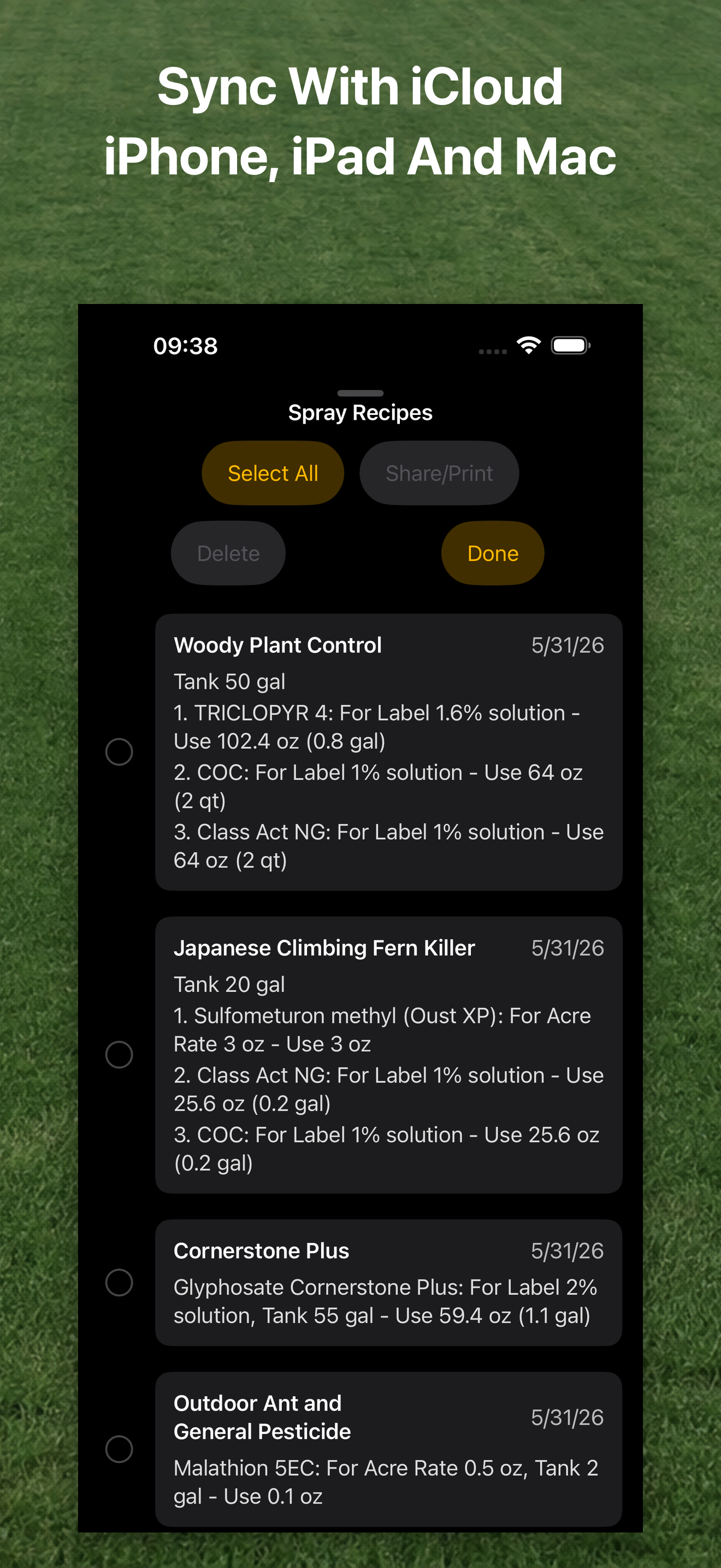 Spot Spray Tank Mix Calculator