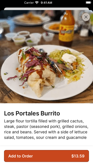 Taqueria Los Portales 1 iPhone screenshot 4 - Food & Drink app