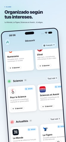 Alume : RSS & Podcasts IA iPhone screenshot 6