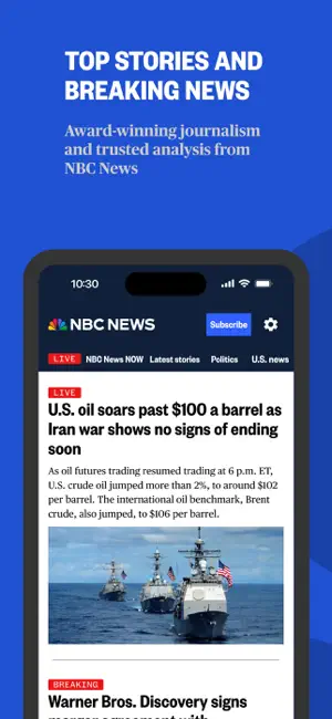 NBC News: Breaking & US News screenshot 1