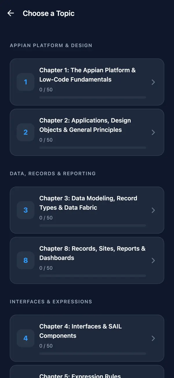 Screenshot #2 pour Appian ACD101 Exam Prep