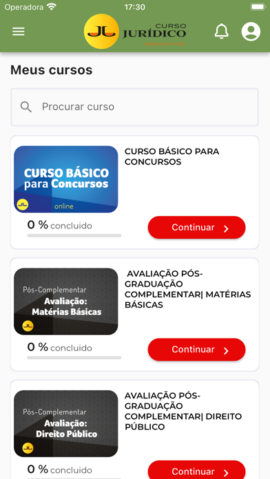 Curso Juridico Screenshot