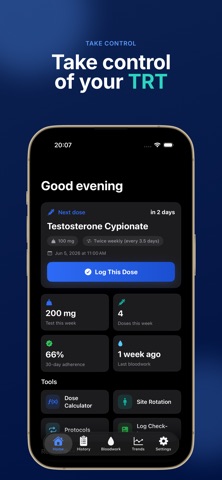 TRT Tracker: Log Testosterone Screenshot 1 of 10