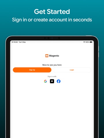 Mobikul Magento2 Multi Vendor iPad screenshot