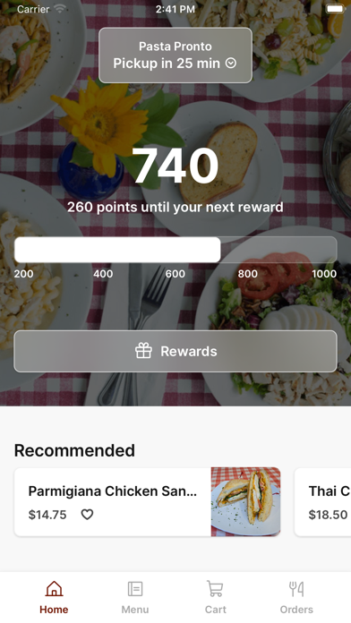 Pasta Pronto To Go iPhone screenshot 1 - Food & Drink app