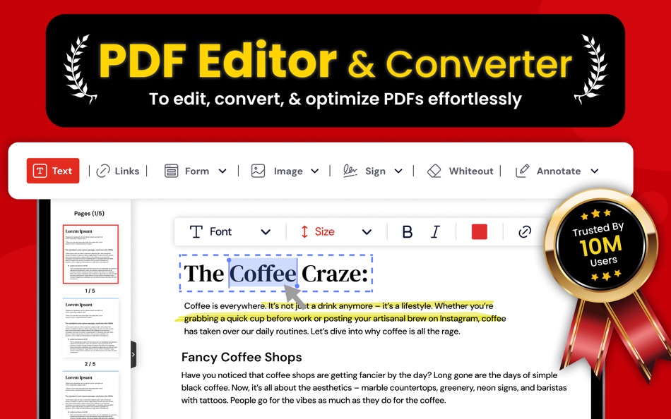 #2. PDF Editor - Converter, Reader (macOS) 由: Waseem Rabbani
