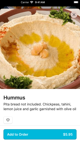 Byblos Mediterranean Cafe iPhone screenshot 3 - Food & Drink app