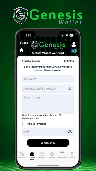MyGenesis Wallet Screenshot