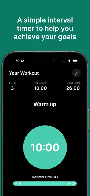 Simple Workout Interval Timer screenshot 1