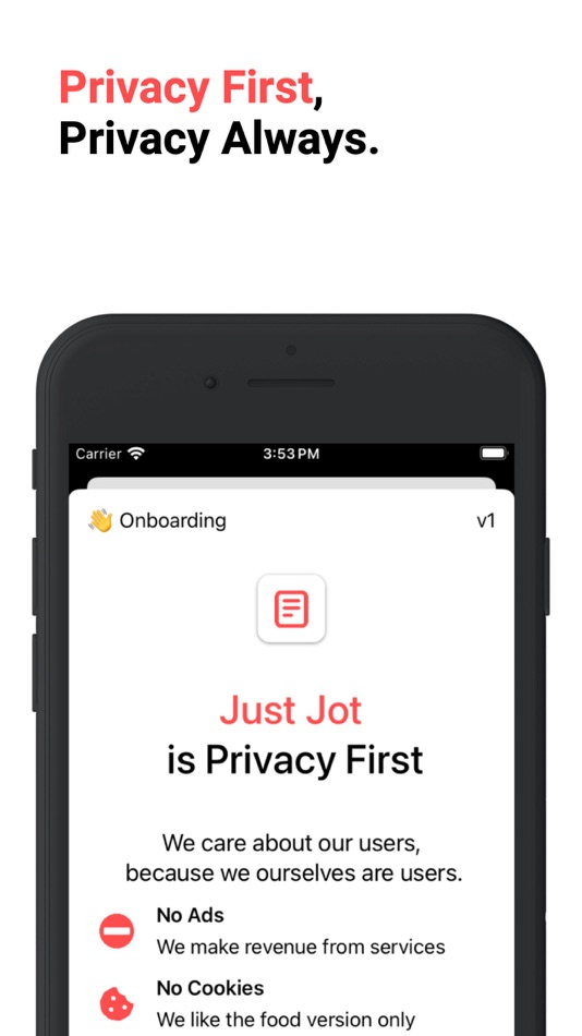 #7. Just Jot App (iOS) By: Juice Box Monkey Designs