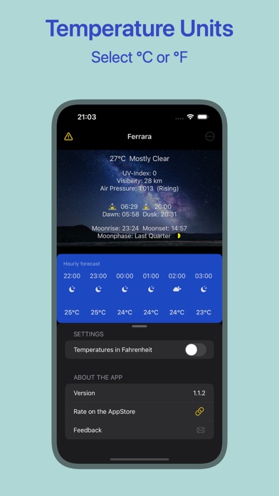 Screenshot #3 pour Little Weather App