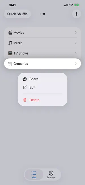 ListShuffler screenshot 4