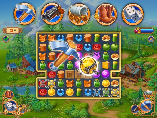 Screenshot #6 pour Jewels of the Wild West Match3