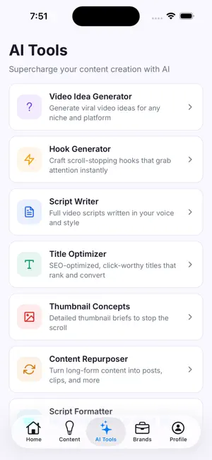 CreatorHustle: Content Planner screenshot 1